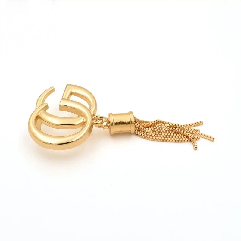 Hot Sales Hanging logo Fashion Handbag Accessories Metal Tassels for Making Purses