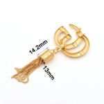 Hot Sales Hanging logo Fashion Handbag Accessories Metal Tassels for Making Purses
