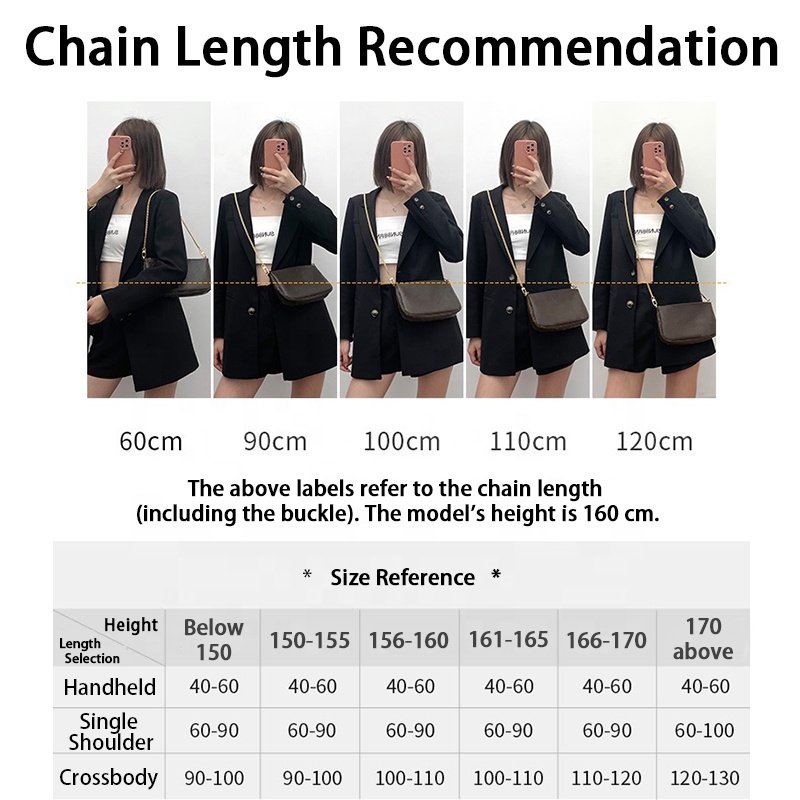 Weight Aluminum Chains for Handbags Jewelry Bags Fashion Accessories and DIY Projects Corrosion Resistant and Customizable