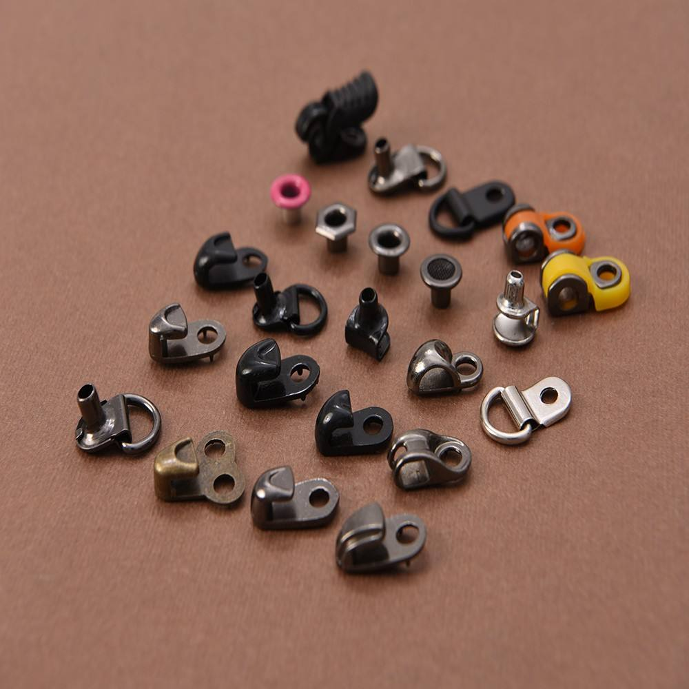 Boot Hooks Eyelet Buckles Shoelace Buckle With Rivet for Hike Climbing Shoes