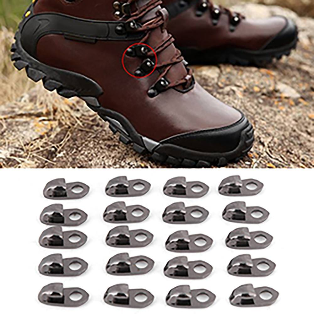 Boot Hooks Eyelet Buckles Shoelace Buckle With Rivet for Hike Climbing Shoes